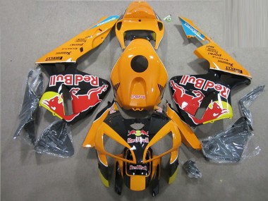 2005-2006 Honda CBR600RR Motorcycle Fairings - Orange Black Red Bull UK Manufacturers