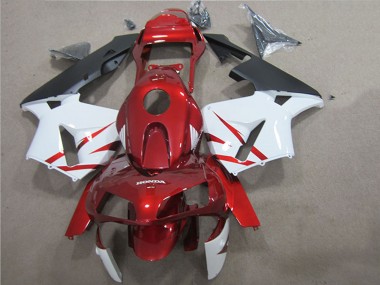 2005-2006 Honda CBR600RR Bike Fairings - Red White Black UK Manufacturers