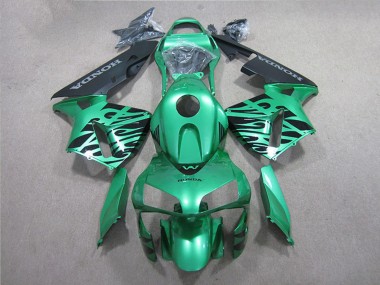 2005-2006 Honda CBR600RR Motorcycle Fairing - Green Black UK Manufacturers