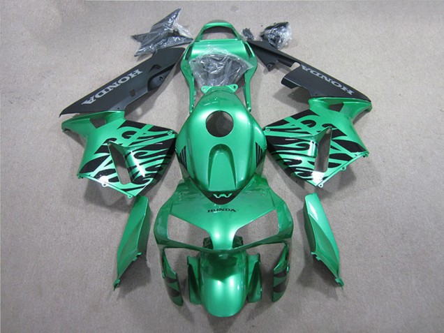 2005-2006 Honda CBR600RR Motorcycle Fairing - Green Black UK Manufacturers