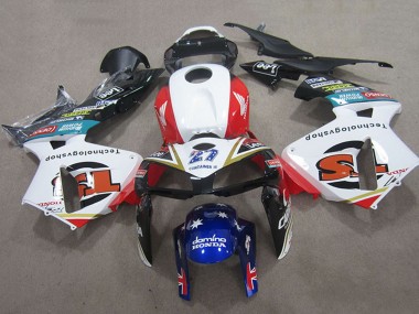 2005-2006 Honda CBR600RR Motorcycle Fairings - White Red Black Blue 27 UK Manufacturers