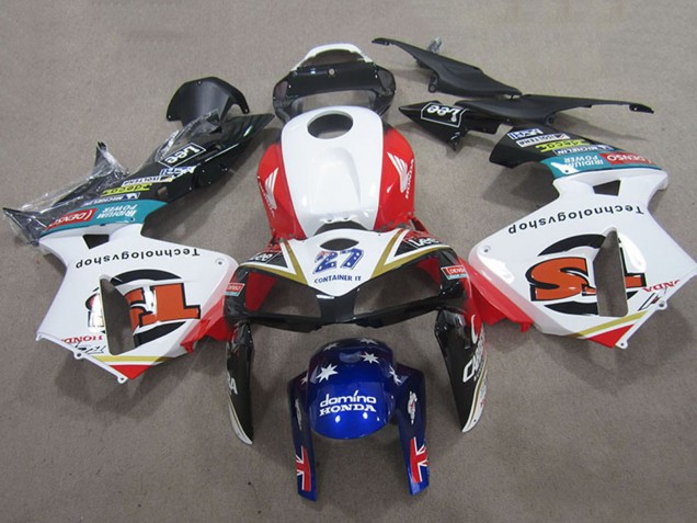 2005-2006 Honda CBR600RR Motorcycle Fairings - White Red Black Blue 27 UK Manufacturers