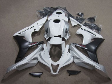 2007-2008 Honda CBR600RR Bike Fairings - White Matte Black UK Manufacturers