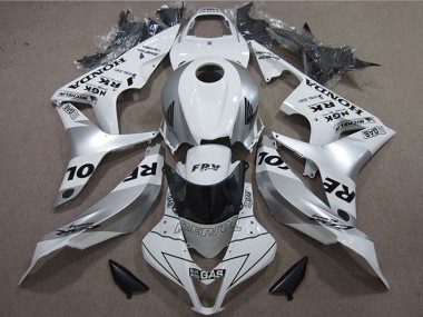 2007-2008 Honda CBR600RR Motorcycle Fairings - White Silver Black Repsol UK Manufacturers