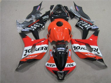 2007-2008 Honda CBR600RR Motorcycle Fairings Kits - Orange White Red Glossy Black Repsol UK Manufacturers