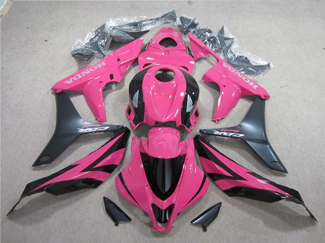 2007-2008 Honda CBR600RR Motorcycle Fairing Kits - Pink Matte Black UK Manufacturers