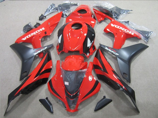 2007-2008 Honda CBR600RR Motorcycle Fairings - Red Glossy Black Matte Black UK Manufacturers