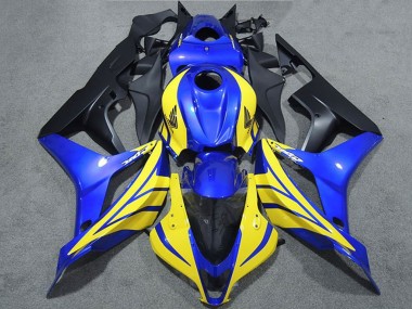 2007-2008 Honda CBR600RR Motorcycle Fairings - Blue Yellow Matte Black UK Manufacturers