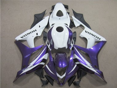 2007-2008 Honda CBR600RR Motorcycle Fairings - White Purple UK Manufacturers