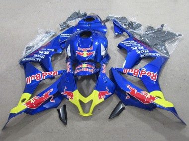 2007-2008 Honda CBR600RR Motorcycle Fairing Kits - Blue Yellow Red Bull UK Manufacturers
