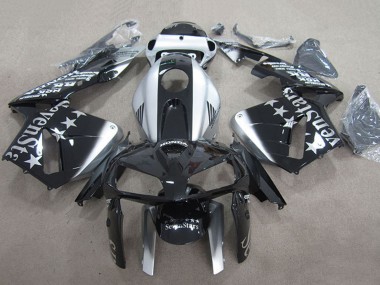 2007-2008 Honda CBR600RR Motorcycle Fairings - Silver Glossy Black SevenStars UK Manufacturers