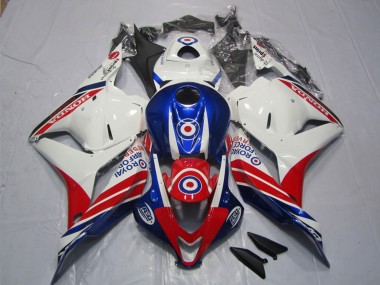 2009-2012 Honda CBR600RR Motorcycle Fairings - White Blue Red UK Manufacturers