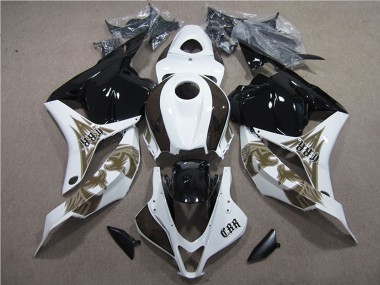 2009-2012 Honda CBR600RR Motorcycle Fairings Kits - White Glossy Black UK Manufacturers
