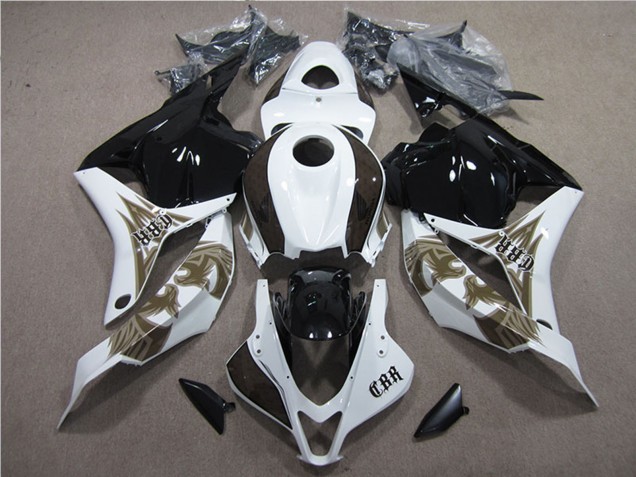 2009-2012 Honda CBR600RR Motorcycle Fairings Kits - White Glossy Black UK Manufacturers