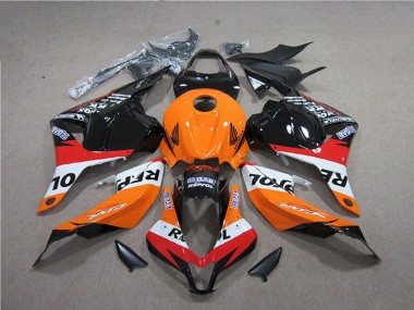 2009-2012 Honda CBR600RR Abs Fairings - Orange White Red Glossy Black Repsol UK Manufacturers