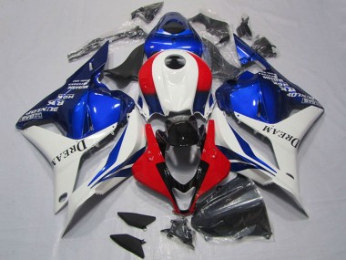 2009-2012 Honda CBR600RR Motorcycle Fairings - White Red Blue Dream UK Manufacturers