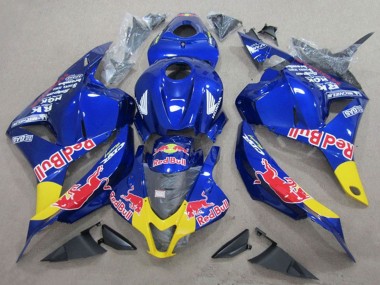 2009-2012 Honda CBR600RR Motorcycle Fairings - Blue Yellow Red Bull UK Manufacturers