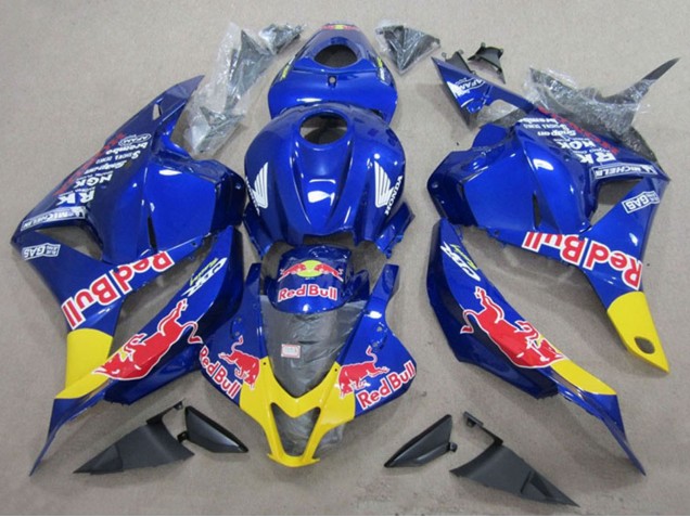 2009-2012 Honda CBR600RR Motorcycle Fairings - Blue Yellow Red Bull UK Manufacturers
