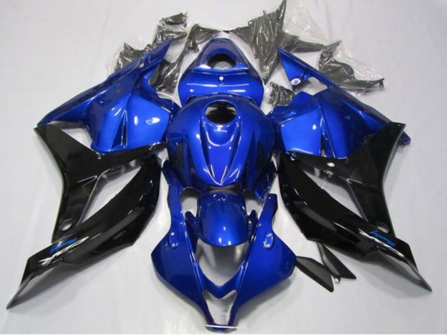 2009-2012 Honda CBR600RR Motorcycle Fairings - Blue Glossy Black UK Manufacturers