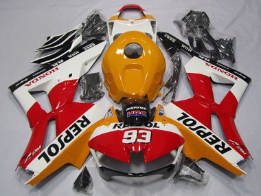 2013-2023 Honda CBR600RR Motorcycle Fairing - Orange White Red Glossy Black Repsol 93 UK Manufacturers