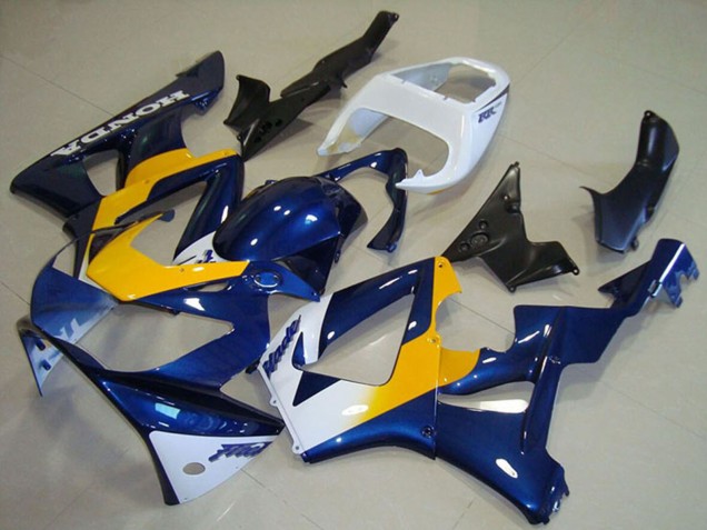 2000-2001 Honda CBR900RR 929 Motorcycle Fairings - White Blue Yellow UK Manufacturers