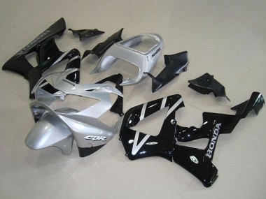 2000-2001 Honda CBR900RR 929 Motorcycle Fairings - Silver Glossy Black UK Manufacturers