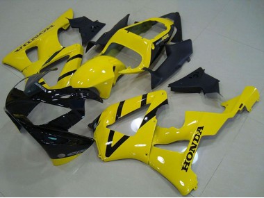 2000-2001 Honda CBR900RR 929 Motorcycle Fairing - Yellow Glossy Black UK Manufacturers