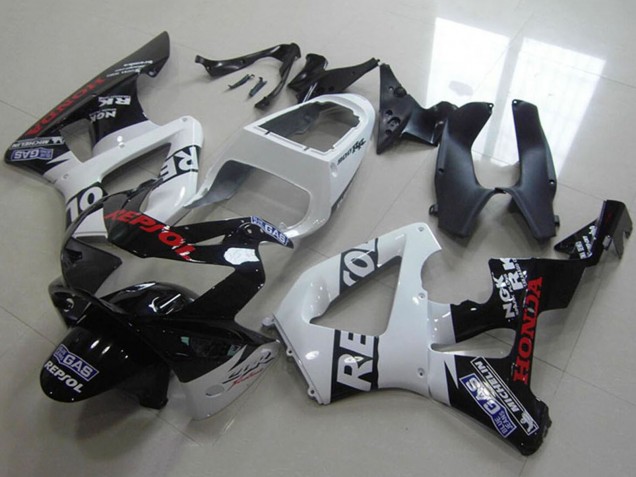 2000-2001 Honda CBR900RR 929 Motorcycle Fairings - White Glossy Black Red Repsol UK Manufacturers