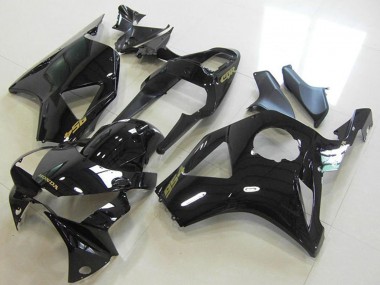 2002-2003 Honda CBR900RR 954 Motorcycle Fairings - Glossy Black Gold Decal UK Manufacturers