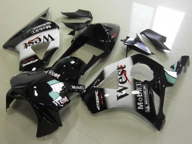 2002-2003 Honda CBR900RR 954 Motorcycle Fairings - Glossy Black White West UK Manufacturers