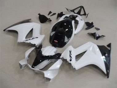 2002-2013 Honda VFR 800 Motorcycle Fairings - White Glossy Black UK Manufacturers