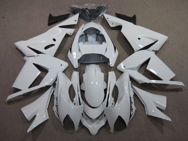 2004-2005 Kawasaki ZX10R Motorcycle Fairings - White Black Decal UK Manufacturers