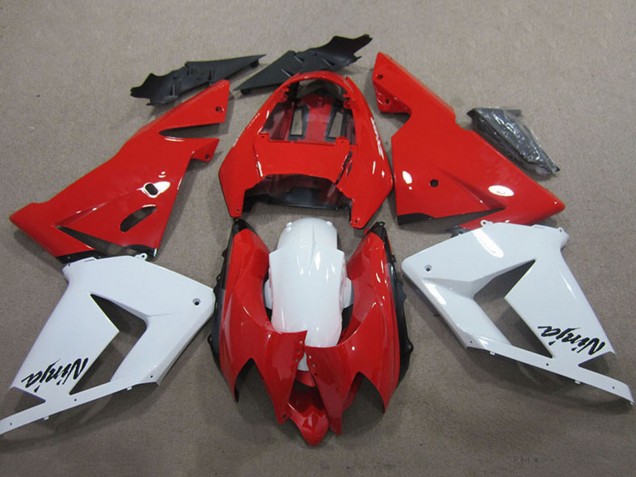 2004-2005 Kawasaki ZX10R Motorcycle Fairings - Red White Ninja UK Manufacturers