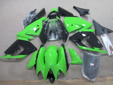 2004-2005 Kawasaki ZX10R Motorcycle Fairings - Black Green UK Manufacturers