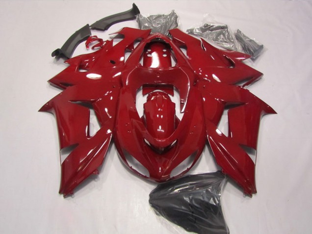 2006-2007 Kawasaki ZX10R Motorcycle Fairings - Red UK Manufacturers