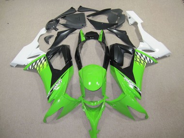 2008-2010 Kawasaki ZX10R Motorcycle Fairing Kits - White Green Black UK Manufacturers