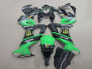 2008-2010 Kawasaki ZX10R Motorcycle Fairings - Green Black Yellow Monster UK Manufacturers