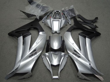 2011-2015 Kawasaki ZX10R Motorcycle Fairings - Silver Matte Black UK Manufacturers