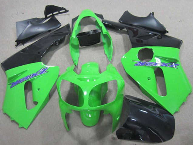 2000-2001 Kawasaki ZX12R Motorcycle Fairings - Green Matte Black Blue UK Manufacturers