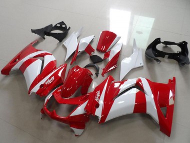 2008-2012 Kawasaki ZX250R Motorcycle Fairings - White Red UK Manufacturers