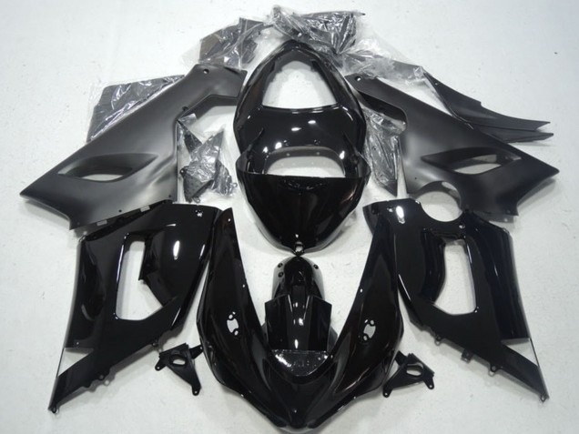 2005-2006 Kawasaki ZX6R Motorcycle Fairings - Glossy Black Matte Black UK Manufacturers