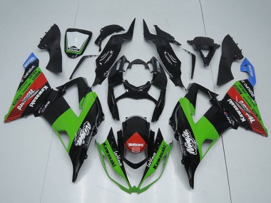 2013-2018 Kawasaki ZX6R Motorcycle Fairings - Glossy Black Green Red Blue Motocard UK Manufacturers