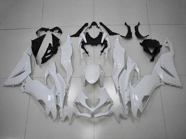 2019-2022 Kawasaki ZX6R Motorcycle Fairings - White UK Manufacturers