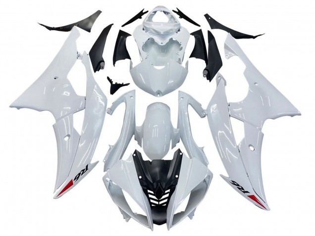 2008-2016 Yamaha YZF R6 Motorcycle Fairing Kits - Glossy White UK Manufacturers