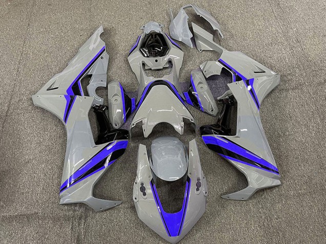 2017-2023 Honda CBR1000RR Motorcycle Fairings - Nardo Grey with Blue Stripe UK Manufacturers