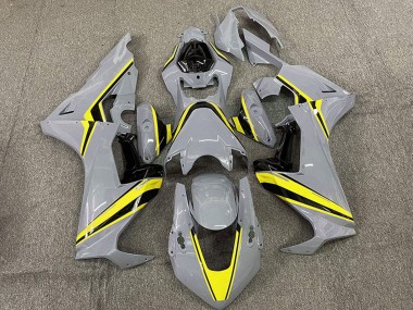 2017-2023 Honda CBR1000RR Motorcycle Fairings - Nardo Grey with Yellow Stripe UK Manufacturers