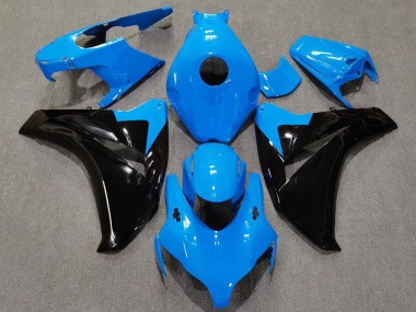 2008-2011 Honda CBR1000RR Motorcycle Fairings - Baby Blue Glossy Black UK Manufacturers
