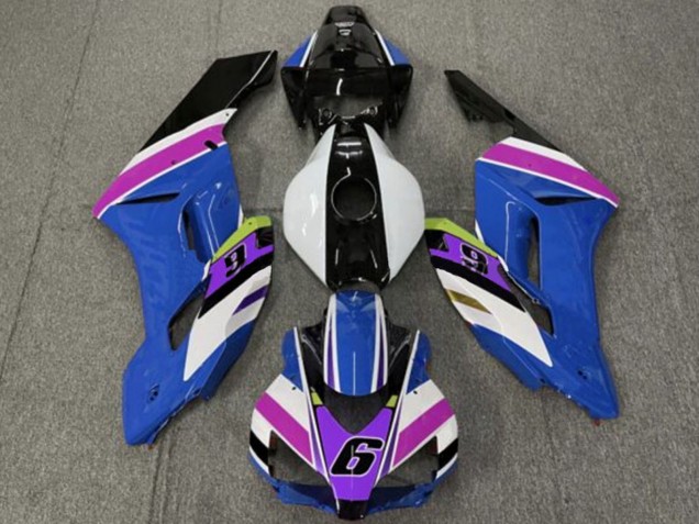 2004-2005 Honda CBR1000RR Motorcycle Fairings - White Blue Purple Yellow Glossy Black 6 UK Manufacturers