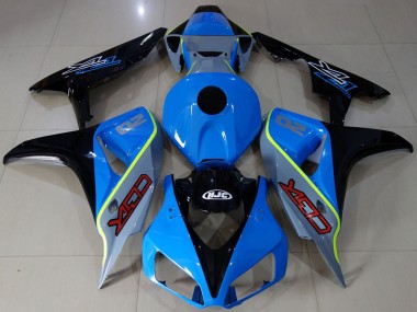 2006-2007 Honda CBR1000RR Motorcycle Fairings - Blue Yellow Glossy Black Custom CBR UK Manufacturers