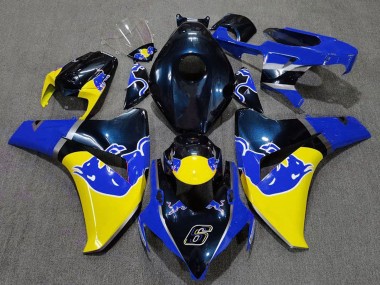 2008-2011 Honda CBR1000RR Motorcycle Fairing - Dark Blue Yellow Red Bull UK Manufacturers